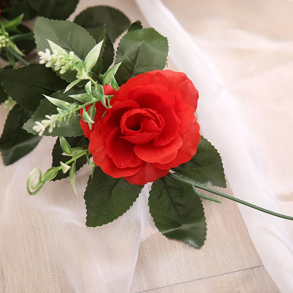 2.4m/7.8ft Artificial Silk Rose Flower Wisteria Vine Rattan Hanging Garland for Wedding Party Home Garden Decoration|Искусственные и