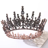 new vintage baroque tiaras and crowns bling crystal rhinestone headbands for women girls bride noiva wedding diadem forseven