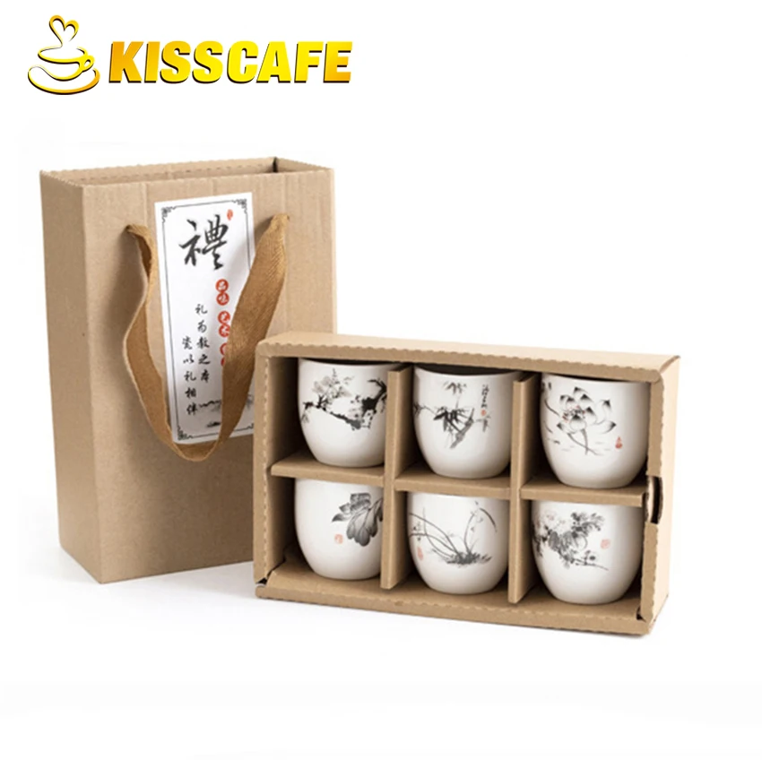 6 шт./компл. китайская керамическая чайная чашка с трещинами для глазури чайный