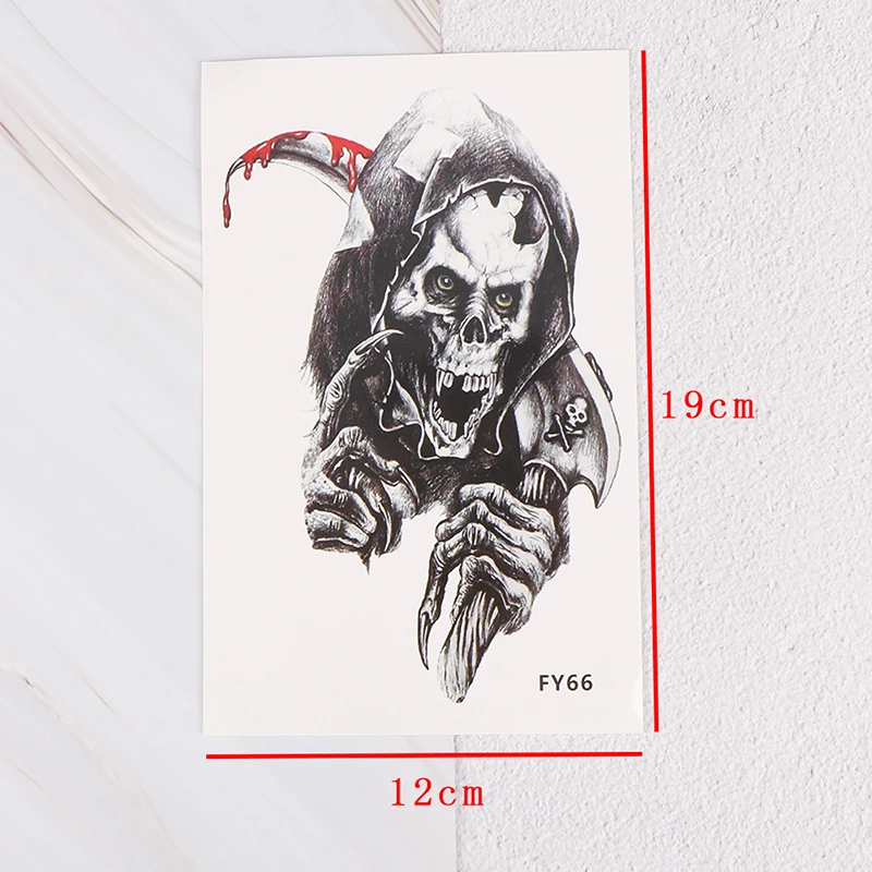 1 шт. водонепроницаемые Временные татуировки крутые животные Череп боди арт Орел