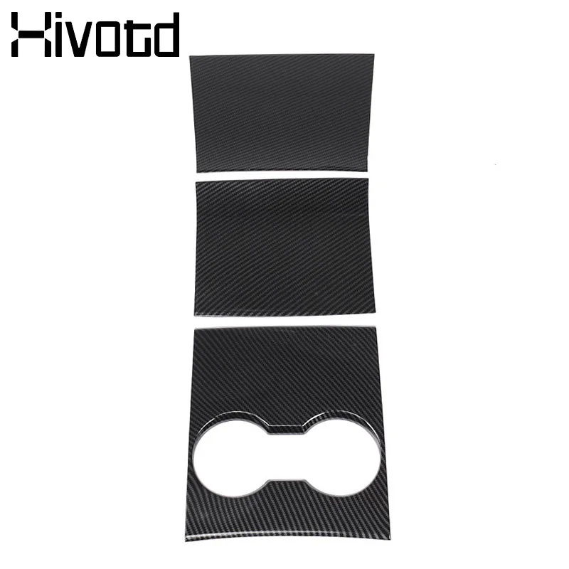 Hivotd для Tesla модель 3 2018 2019 аксессуары центральной консоли чашка воды панель крышка