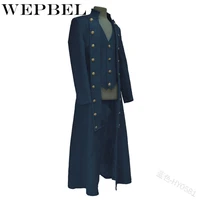 wepbel mens party tuxedo punk adult clothing halloween carnival gothic coat for men medieval cosplay middle ages costumes