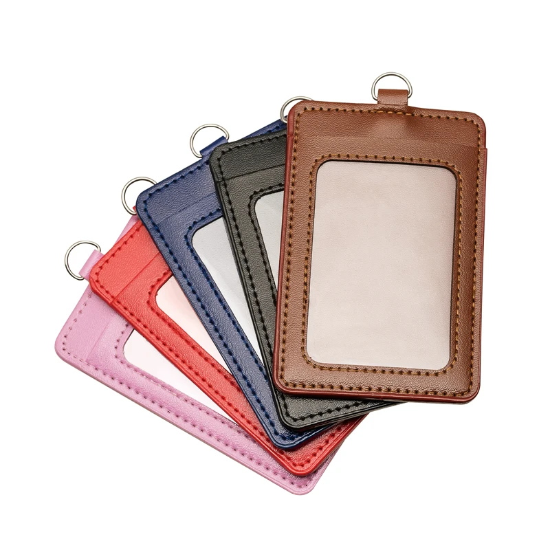 1pc PU Leder Karte Halter Bus Karte Fall Student Pass Karte Schutzhülle Schule Krankenschwester Zubehör Id Karten Halter – Detail 4