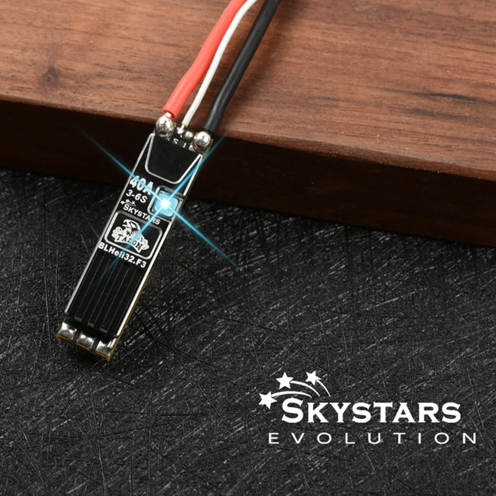 Skystars Slim40A 40A Blheli_32 F3 MCU 3 6S бесщеточный ESC для QAV 170 330 RC FPV Racer модели аксессуары