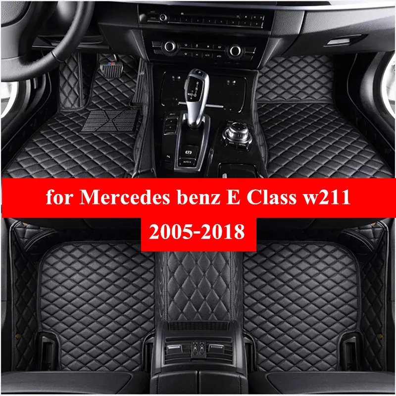 

Car Floor Mats For Mercedes Benz E Class W211 2005-2016 2017 2018 Custom Foot Pads Automobile Carpet Car Covers