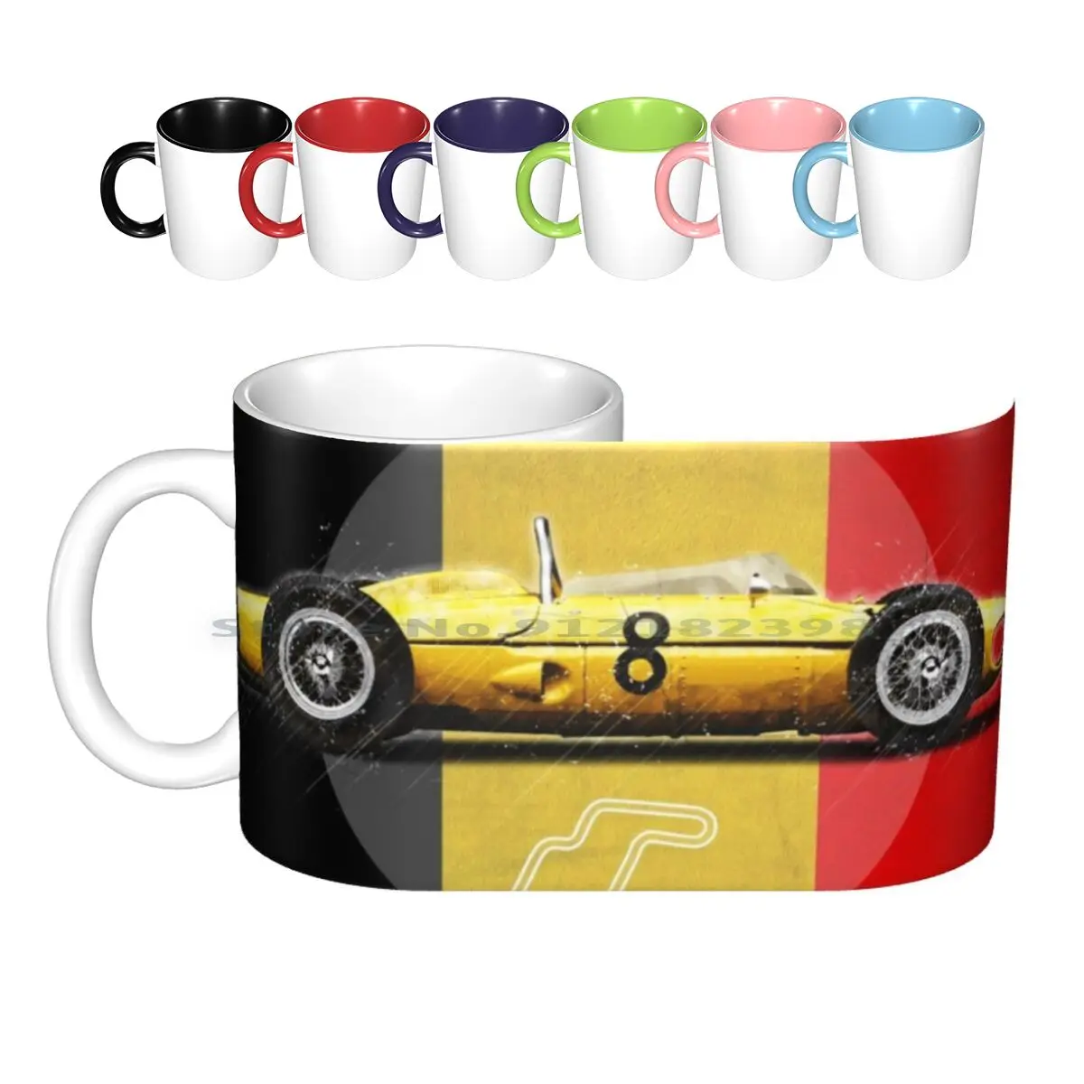 

Винтажные керамические кружки Spa Racetrack, кофейные чашки, Кружка для молока и чая, гоночная дорожка Racetrack Raceway, гоночная скоростная кружка для водителя