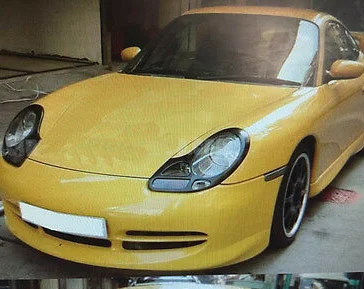 Неокрашенные веки для фар брови для 98-01 Porsche 911 996& 99-04 Boxter