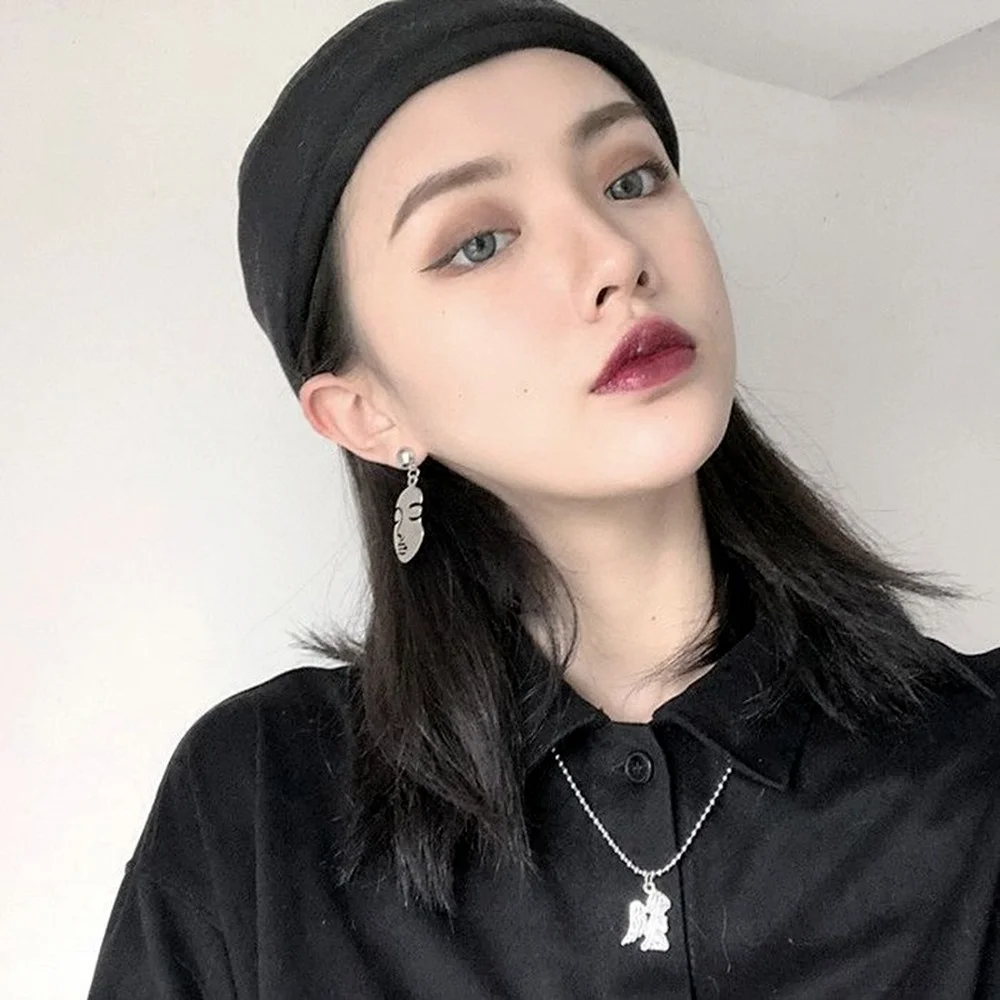 

Necklace Fashion Jewelry 2021 Trend Pray For The Angels Adjustable Necklace Chain for Women Personality Grunge Jewelry Wholesale