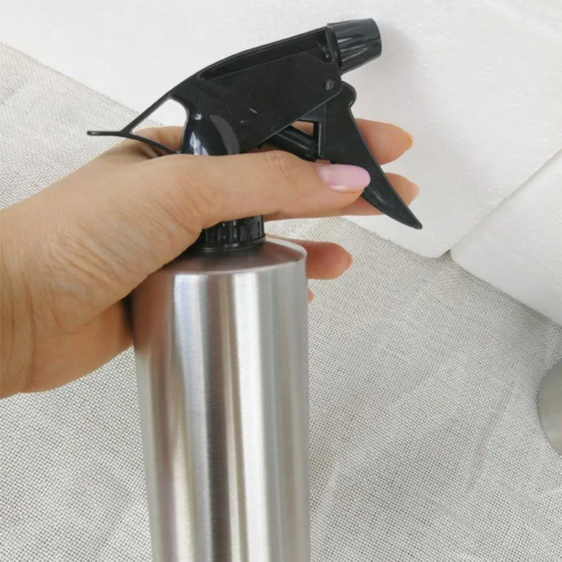 

Stainless Steel Spray Bottle Hand Pressing Watering Spray Bottle Household Edible Oil Bottle For Kitchen Cooking