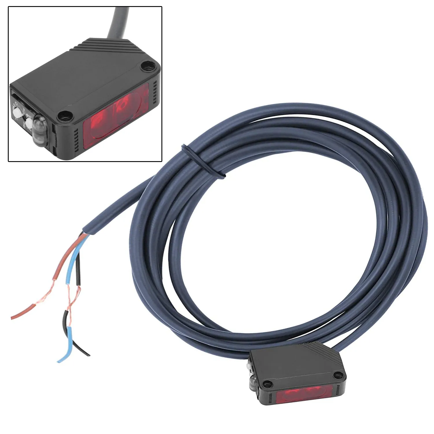 

E3Z-D82 / E3ZD82 Photoelectric Sensor Switch 12-24VDC PNP Infrared Light-emitting Diode Infrared Photoelectric Switch Power Tool