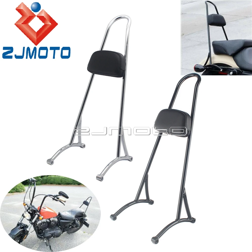 

Motorcycle 20'' Tall Sissy Bar Passenger Backrest For Harley Sportster Iron 883 1200 XL 883R 883C 1200C XLH1200 XLH883 1996-2003