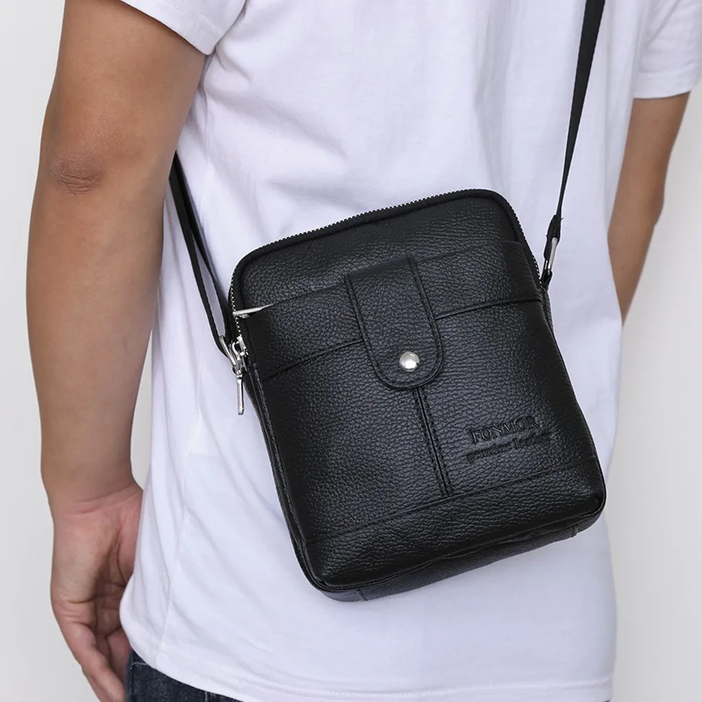 Кожаная сумка сумки через плечо для мужчин сумка-мессенджер мужские кожаные на