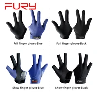 original fury gloves billiard gloves blueblack non slip lycra fabric pool gloves snooker glove billiard accessories