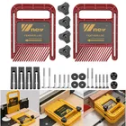 Многофункциональная доска с перьями, Двойные наконечники, наконечники для отверстий, Деревообрабатывающие инструменты для гравировального станка, стол для циркулярной пилы