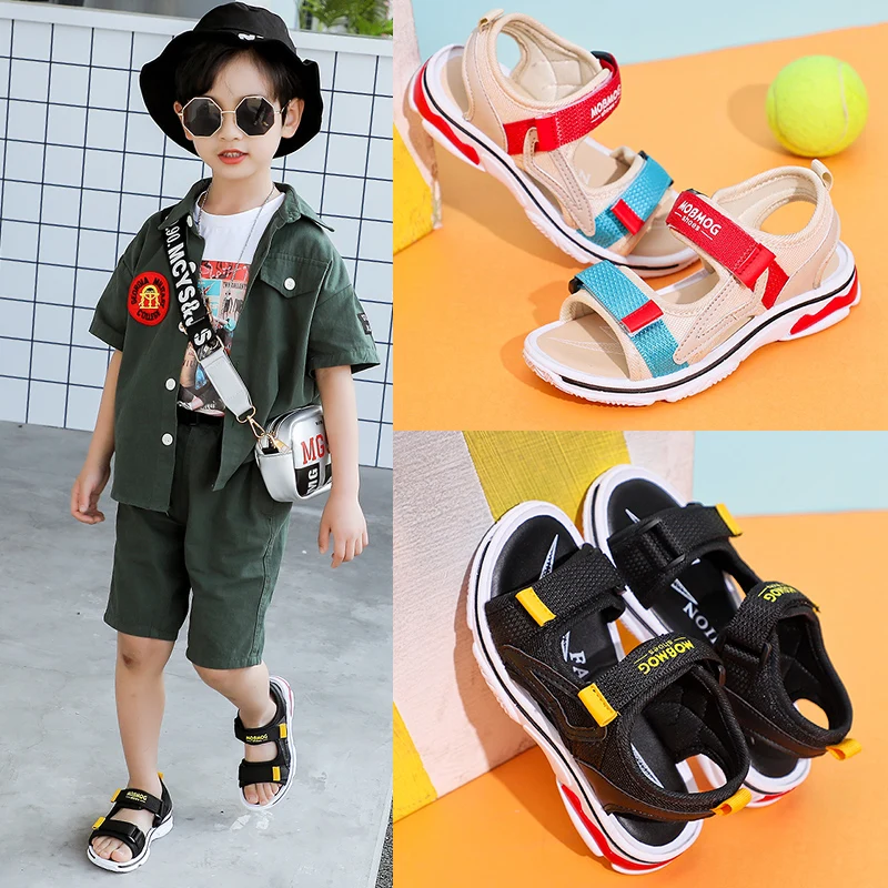 OEAK 2020 детские модные спортивные сандалии удобные новые летние пляжные туфли для