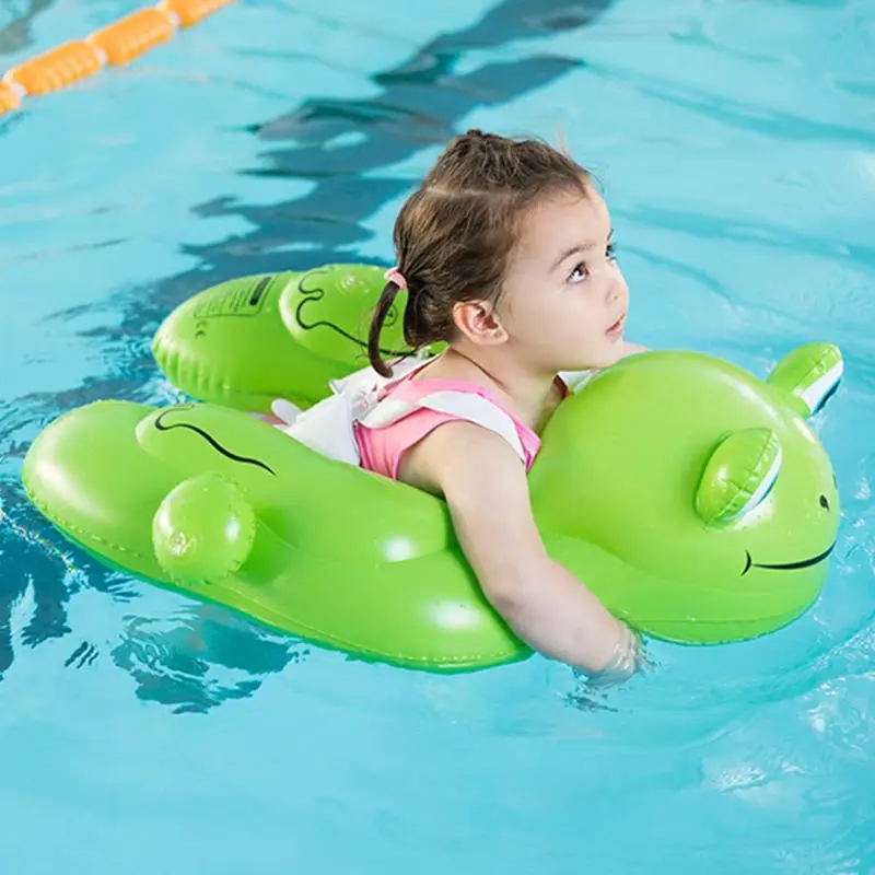 

Baby Swimming Ring Float Inflatable Frog Circle Toy Awning Children Swimming Pool Outdoor Water Sport Fun Play Crawling Buoy