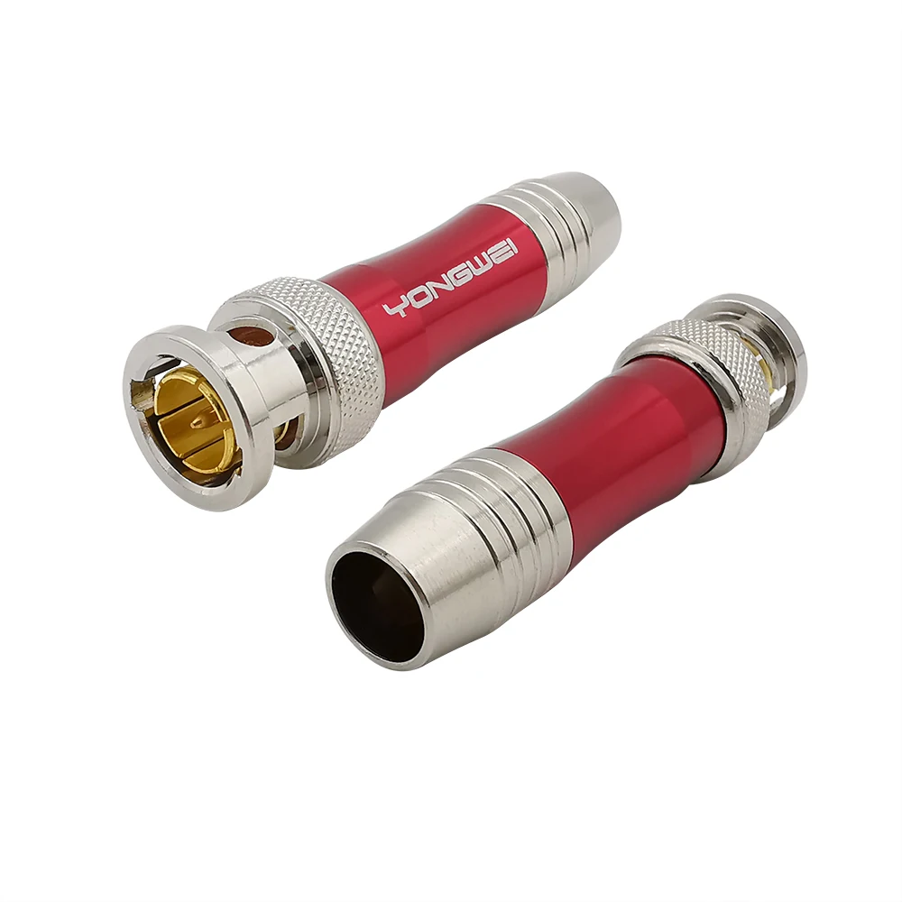 BNC Male Plug Video Cable HD SDI Connector 75-5BNC Soldering Head Monitoring Coaxial Copper Core Gold-plated | Обустройство дома