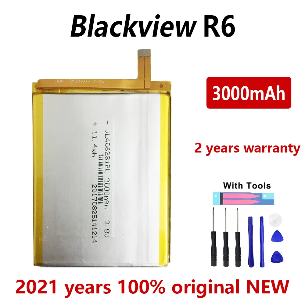 

100% Original 3000mAh R6 battery for Blackview R6 R 6 Batteries Bateria With Gift Tools