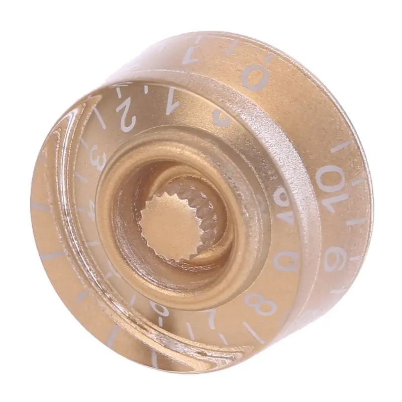 1 шт. кнопка регулировки громкости для LP электрогитары бас части золотисто белые