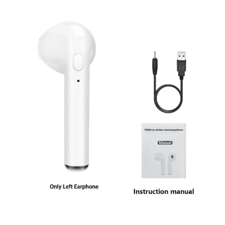 i7s-White 1 I7s TWS Bluetooth наушники стерео вкладыши Bluetooth гарнитура с зарядкой Pod беспроводные гарнитуры для всех смартфонов - Цвет: i7s-White 1