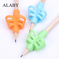 3pcs writing corrector pencil grip montessori toys for children kids learning holding device correcting pen holder xmas gifts