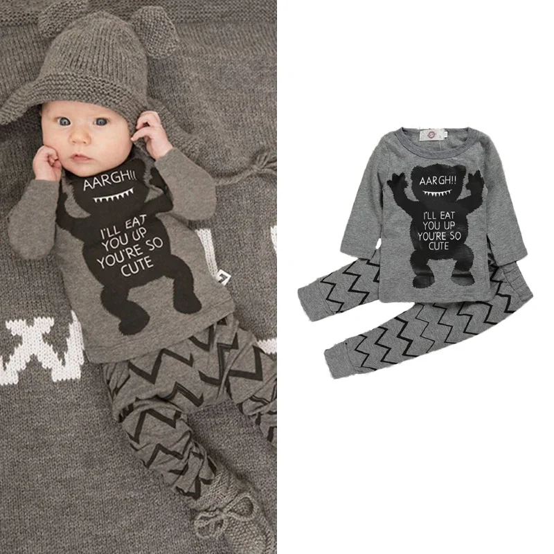 

Explosive style children's clothing infant two-piece clothing children's clothing 0-2 years old European and American penguin