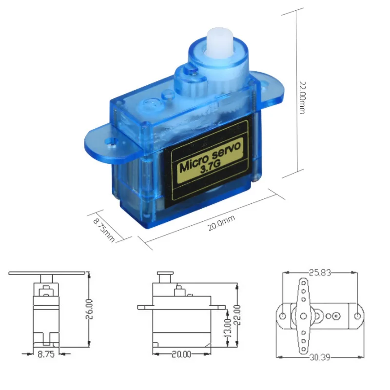 1 шт 37 г мини микро сервопривод