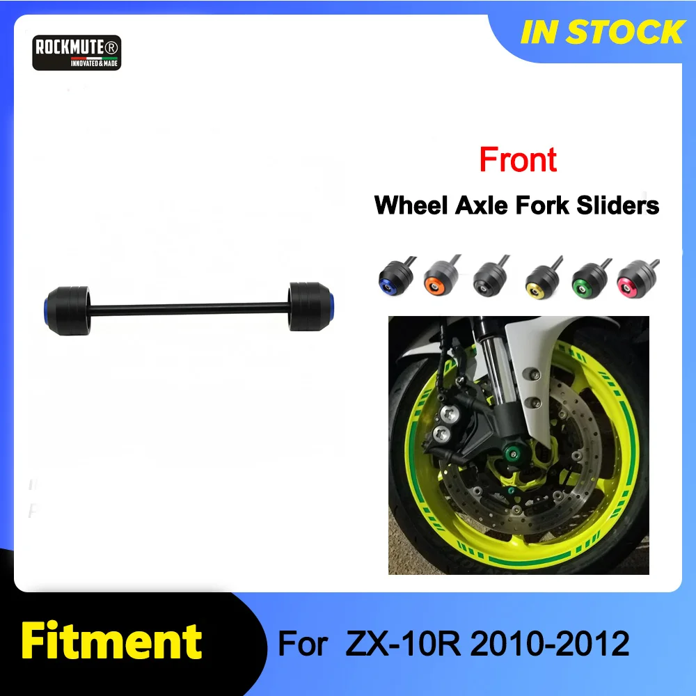 

For Kawasaki ZX-10R 2010-2012 Motorcycle POM Aluminum Front Rear Axle Fork Wheel Sliders Falling Protection