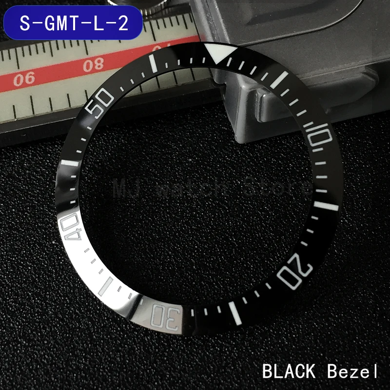 Светящаяся рамка для Rlx GMT-Master наклонная Керамическая вставка 38*30 6 мм мод Запчасти