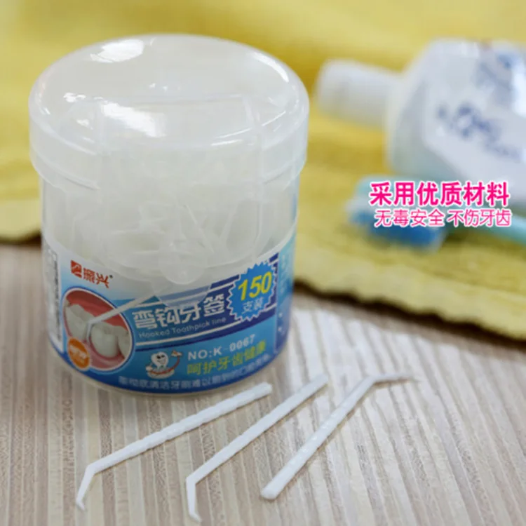 Восстанавливающие 150 Бытовые Пластиковые односторонние зубочистки крючки