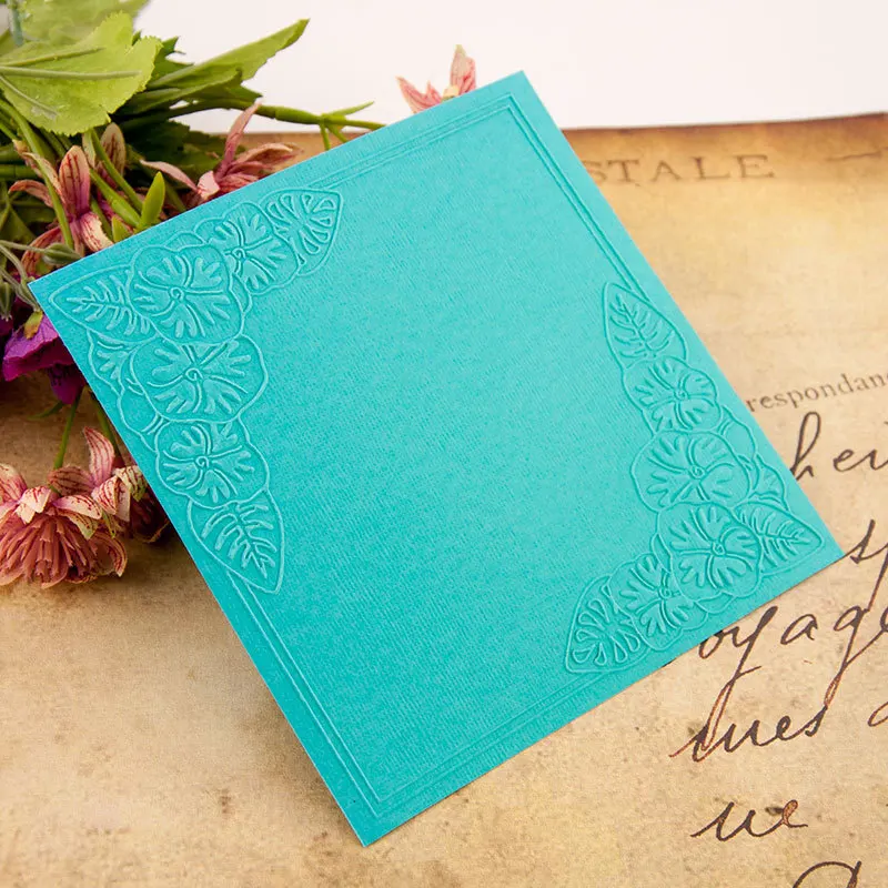 

ZFPARTY Corner Plastic Embossing Folders for DIY Scrapbooking Paper Craft/Card Making Decoration Supplies