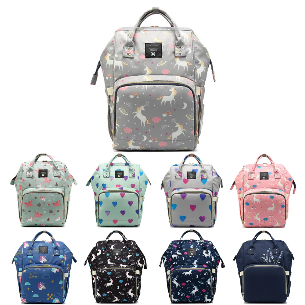 Детская сумка большая емкость водонепроницаемая для подгузников модный рюкзак