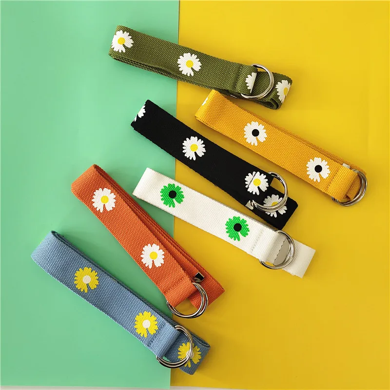 

Ремень брезентовый без отверстий, простой Универсальный Пояс в стиле бойфренд с надписью, корейский орнамент, двойная кольцевая Пряжка, цве...