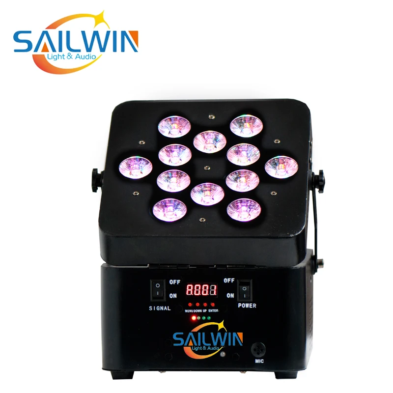 (Комплект из 4) беспроводной DMX светодиодный просветильник Тор 6-в-1 RGBAW UV Freedoom на