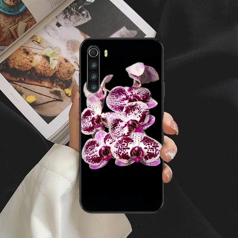 

Orchid Pink Flower Silicone Skin Phone Case For Samsung J 8 7 6 2 M10 20 30 Prime core pro ace NEO Cover Fundas Coque