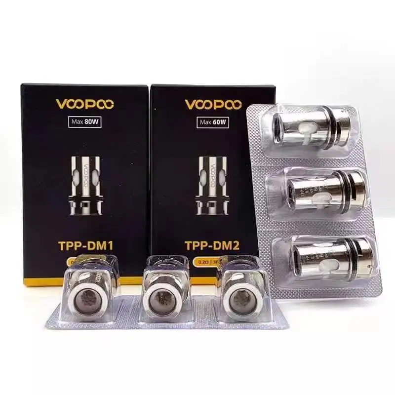 VOOPOO TPP DM1 DM2 Mesh Coil 0.15ohm Resistance DL Heating 80-100W for Drag 3 X S Plus Pro 3pcs/pack | Электроника