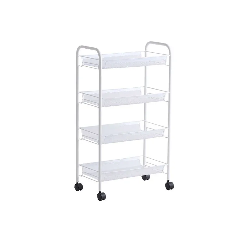 Кухонные полки на земле многоэтажная портативная детская тележка с колесами