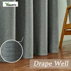 Светонепроницаемые шторы для гостиной, спальни, современные светонепроницаемые жалюзи, готовые занавески, узор в клетку, домашний декор