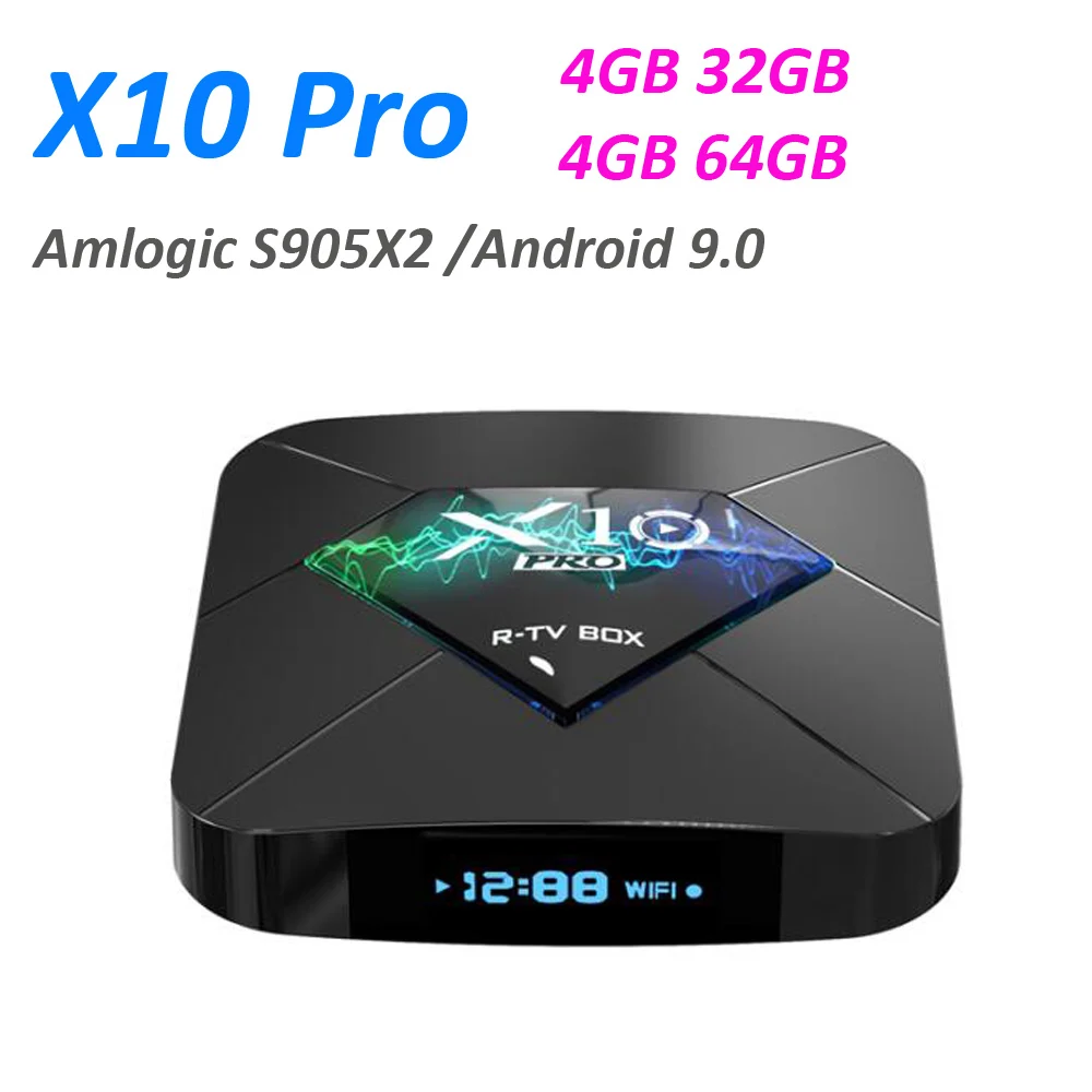 ТВ-приставка Oreo X10 Pro Android 9 0 Amlogic S905 X2 4 + 64 ГБ | Электроника