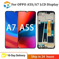 ori grade aaa lcd for oppo a5s ax5s a7 display touch screen panel digitizer replacement display for oppo a5s a7 cph1909 6 2 inch