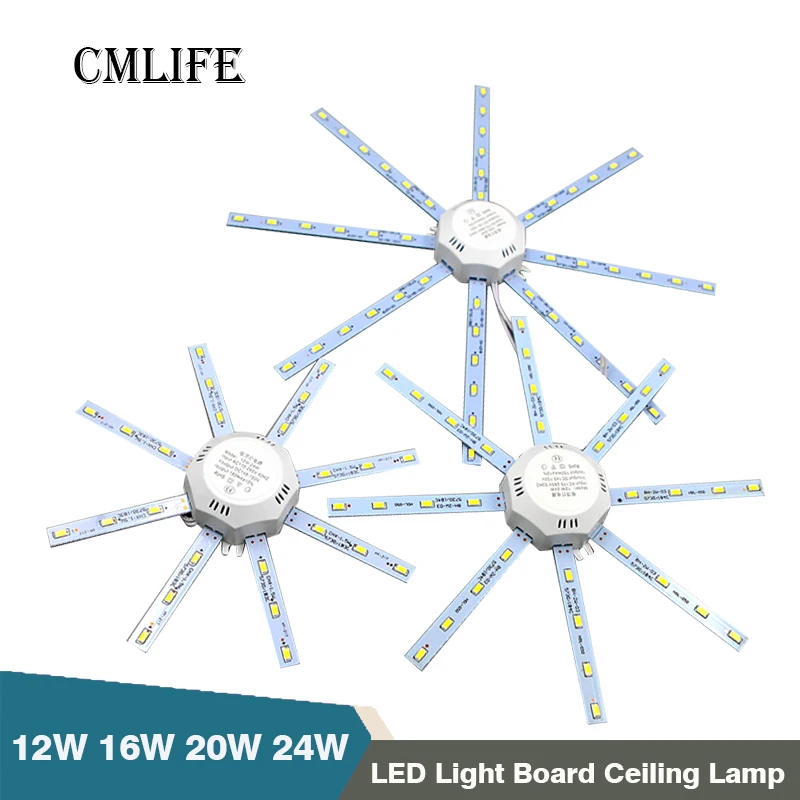 Потолочный светильник-источник 12 Вт 16 20 24 светодиодный потолочный светильник