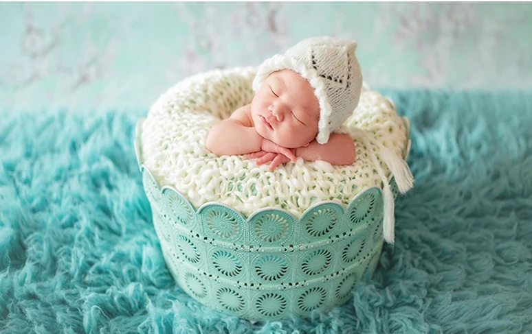 Children's photography props background studio baby photo bed baby shot iron studio newborn props basket