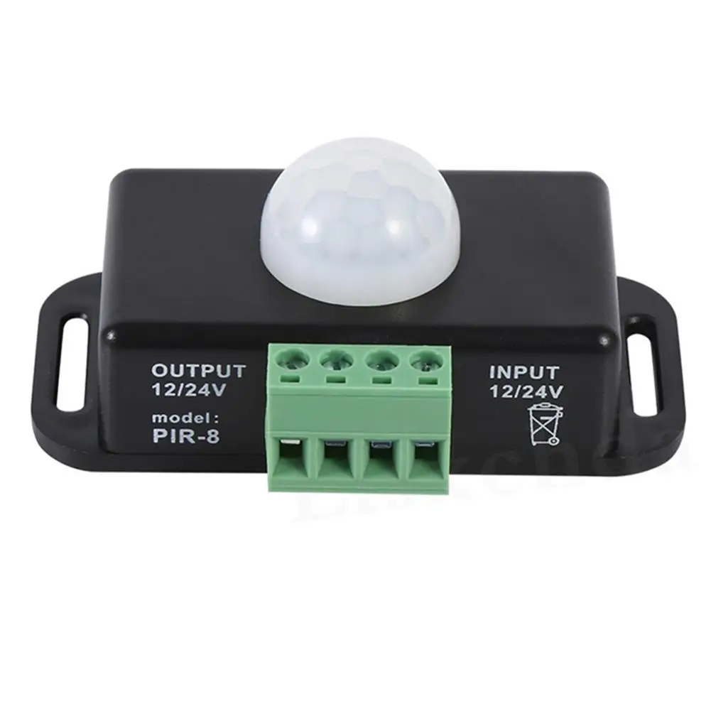Пассивный инфракрасный Мини Датчик DC 12 24 В переключатель детектора движения для