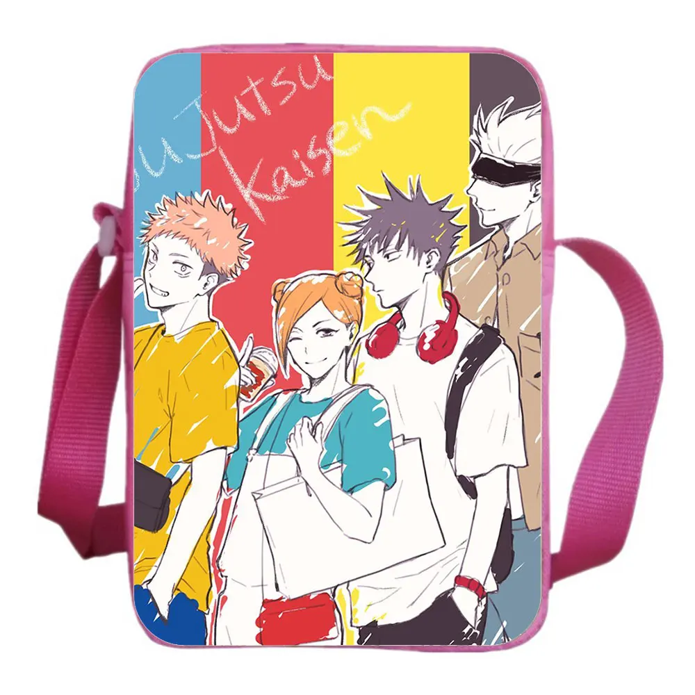 Anime Jujutsu Kaisen Yuji Itadori Men Messenger Bag Comic Shoulder Bags Women Teenager Messenger Knapsack Gift Student Schoolbag