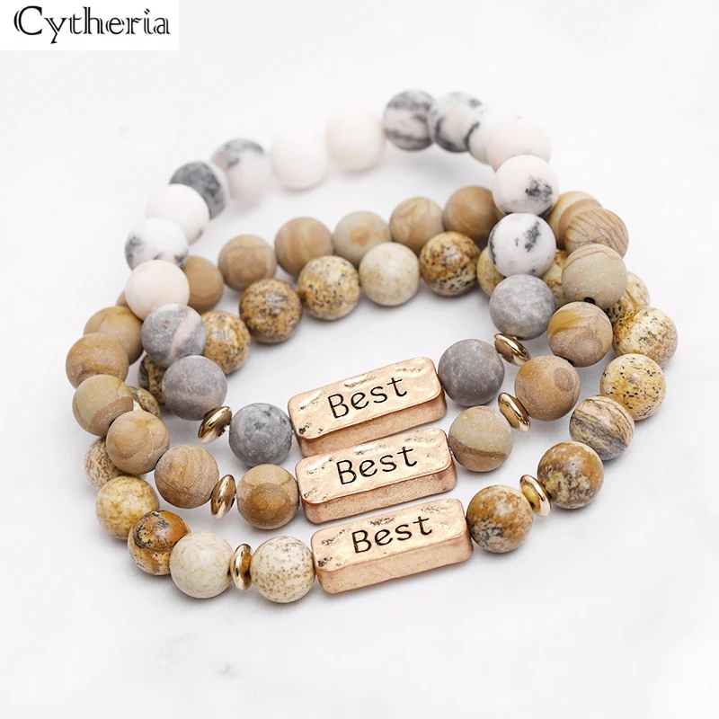 Лучший браслет с натуральным камнем для напоминания о сообщениях браслеты