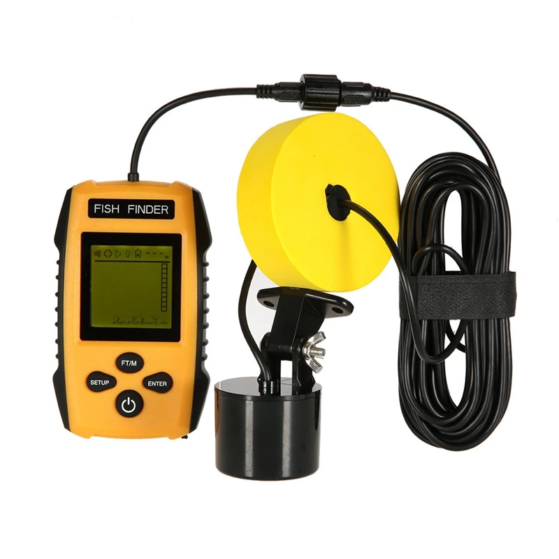 Портативный гидролокатор рыболокатор эхолот рыболовное снаряжение с ЖК