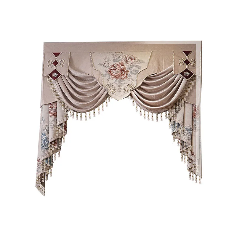 

European style Upmarket chenille embroidered Pelmet Retro court spun gold embroidery living room,valance,Additional purchase