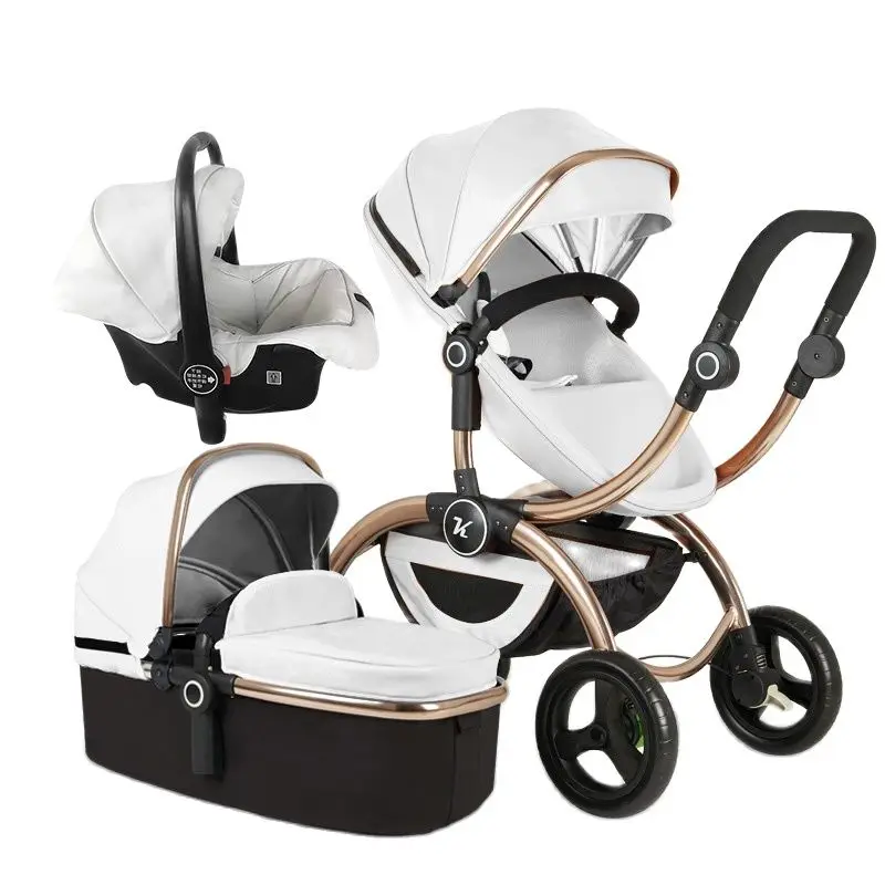 

Детская коляска, вращающаяся на 360 градусов, роскошная Складная коляска с откидывающейся спинкой, легкая коляска для новорожденных