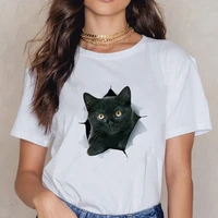 2021 black cats shirt women with cat tshirt kitten pretty little thing cute funny female trendy short sleeve summer top