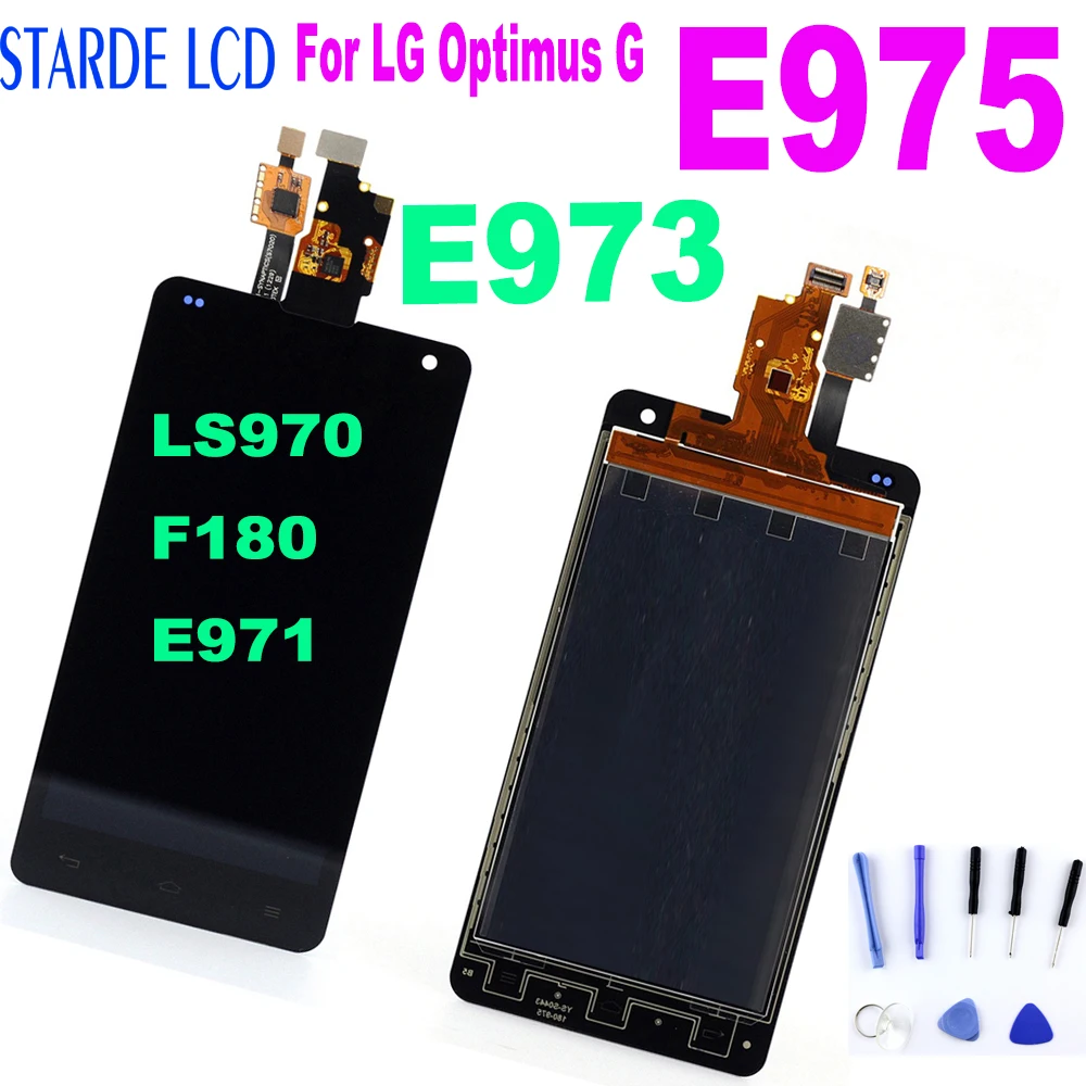 Оригинальная Замена для LG Optimus G E975 LCD LS970 F180 E971 E973 ЖК-дисплей сенсорный экран дигитайзер в сборе с рамкой